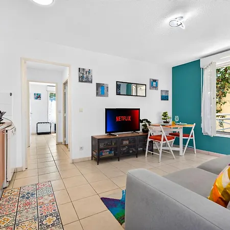 Chaleureux 2p Central, Frontière Monaco - Hh Appartement *